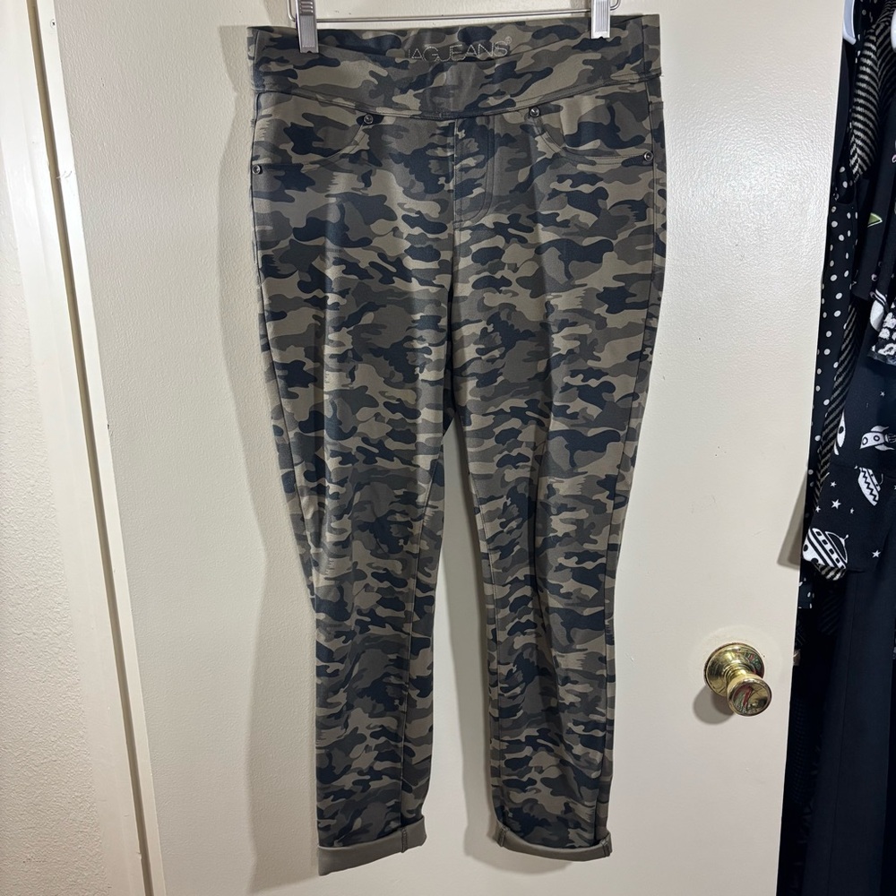 Jag Jeans Marla Pull-On Camo Ponte Leggings Size M - Picture 2 of 6